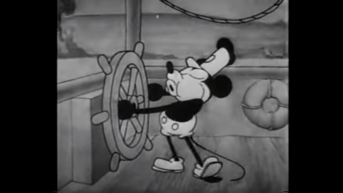 Aufnahme aus einem Mickey Maus Cartoon