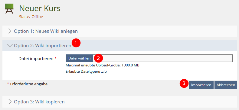 Objekt importieren.