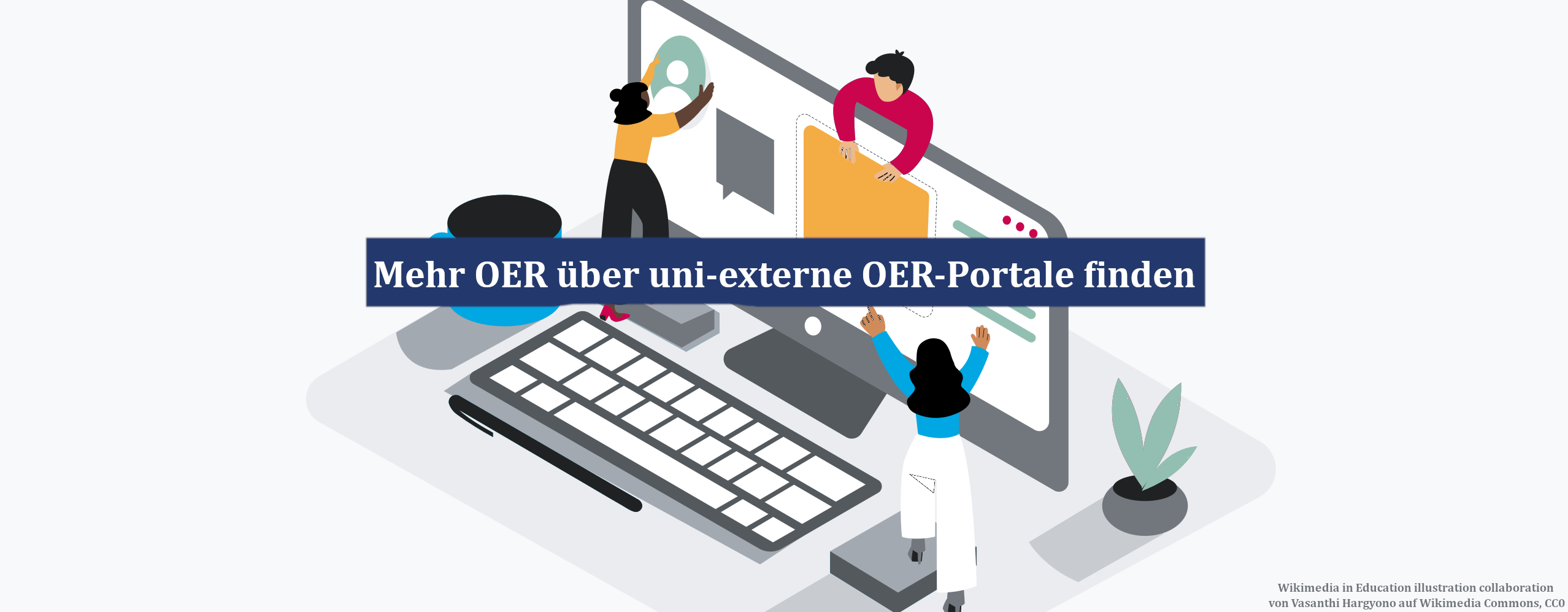 Banner: Mehr OER über uni-externe OER-Portale finden