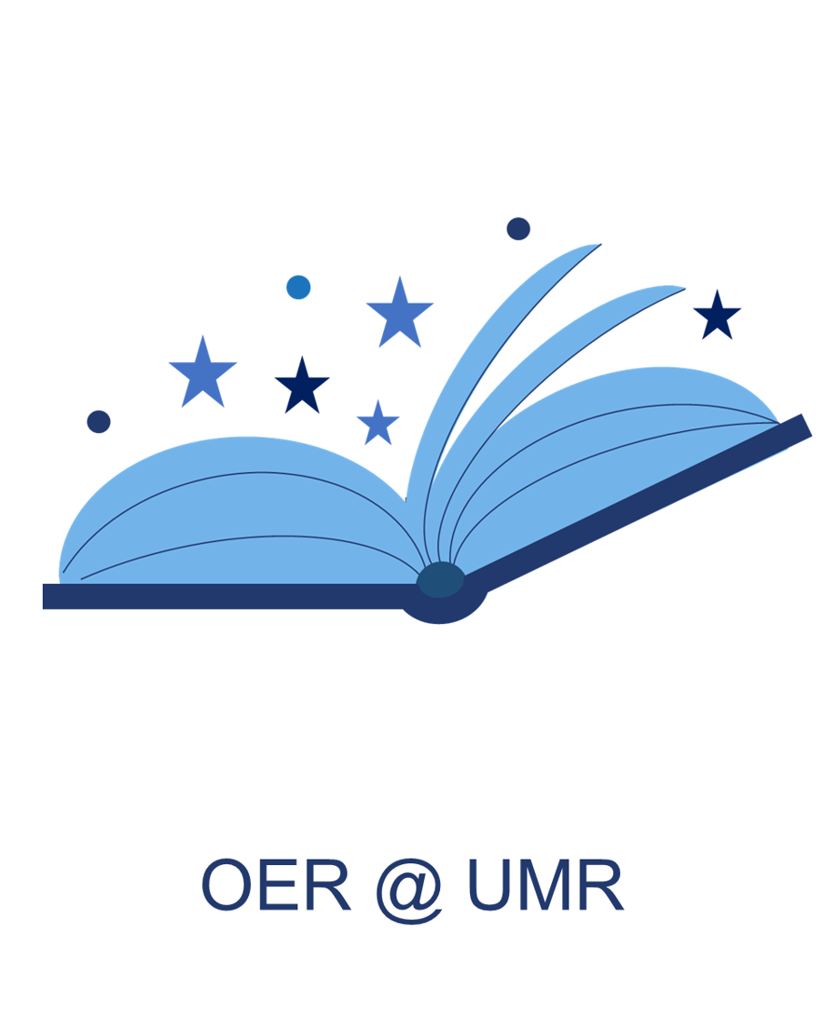 open book, link to OER area of UMR