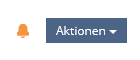 Screenshot: orangefarbenes Icon für aktive Benachrichtigungen