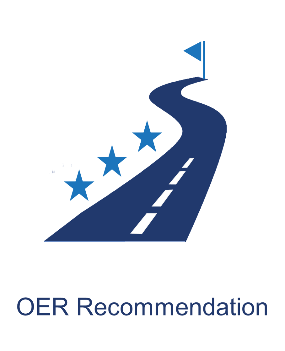 road with goal post, link to OER Recommendation