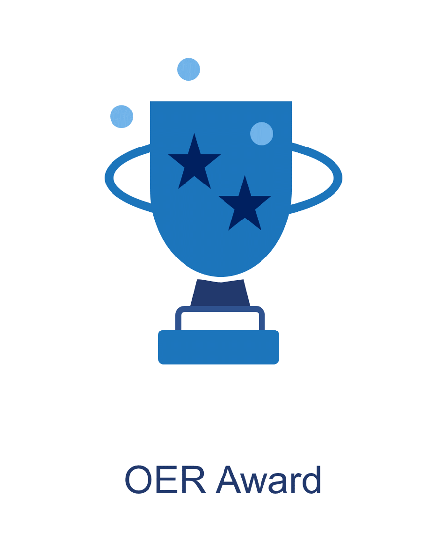 award cup, link to OER Award Info page