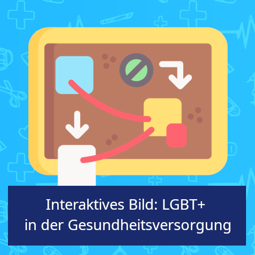 Kachel: Interaktives Bild: LGBT+ in der Gesundheitsversorgung